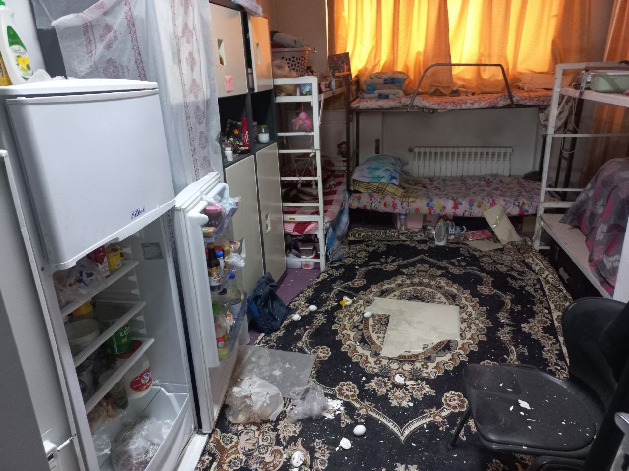 IMG 20260505 104231 974 برای اولین بار تصاویر خوابگاه دانشجویی شهید بهشتی پس از حمله رژیم صهیونسیتی &bull; پایگاه خبری عصری نو