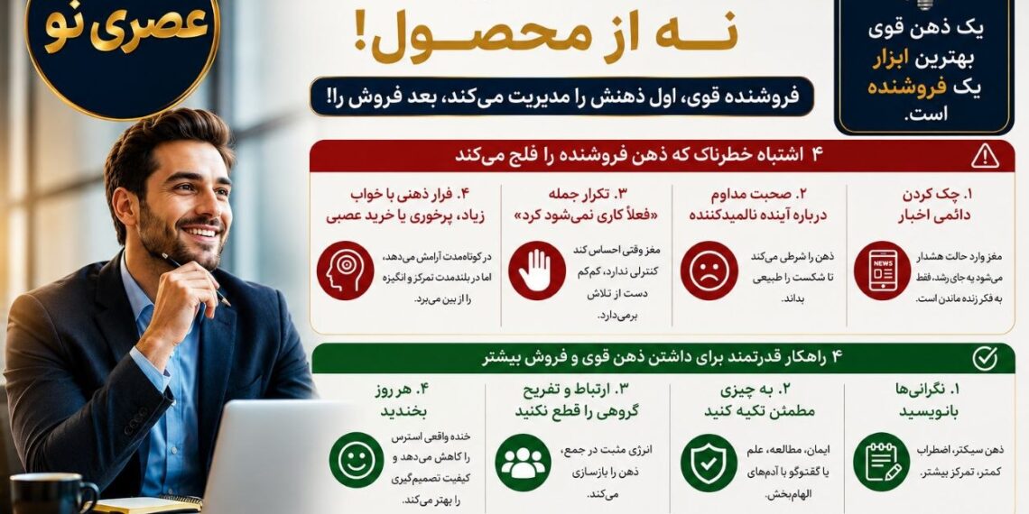 فروش از ذهن شروع می‌شود، نه از محصول ؛ سلسله آموزشهای افزایش مهارت عصری نو